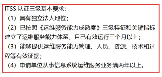 這4點滿足之后，ITSS認證三級才能更快速申報哦！卓航提醒！