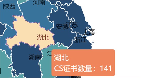 湖北CS證書數量141
