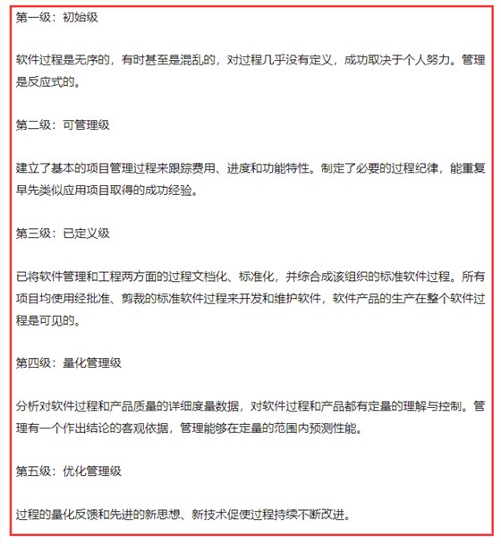 cmmi的五個級別到底是什么？做cmmi認證怎么選級別？有標準嗎？